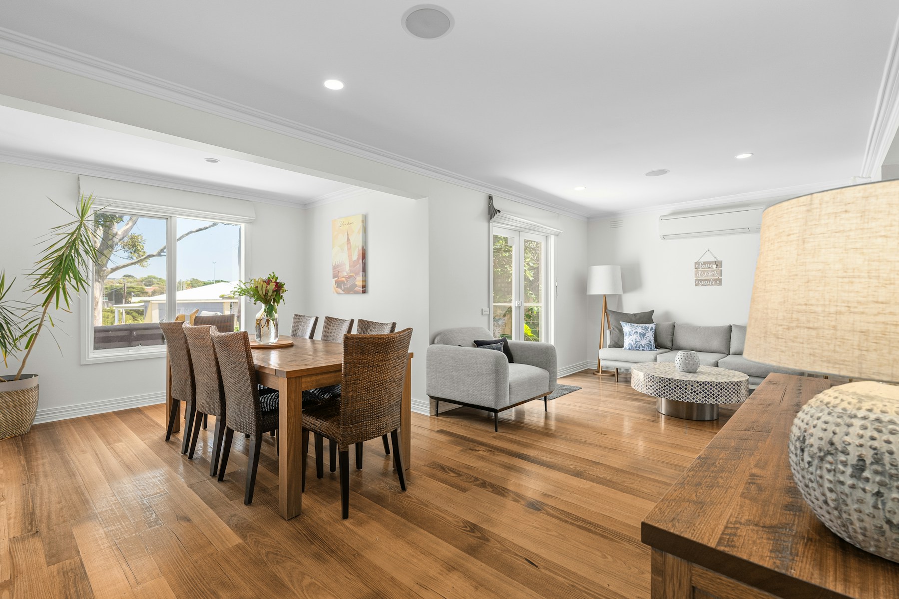 Bright clean living room